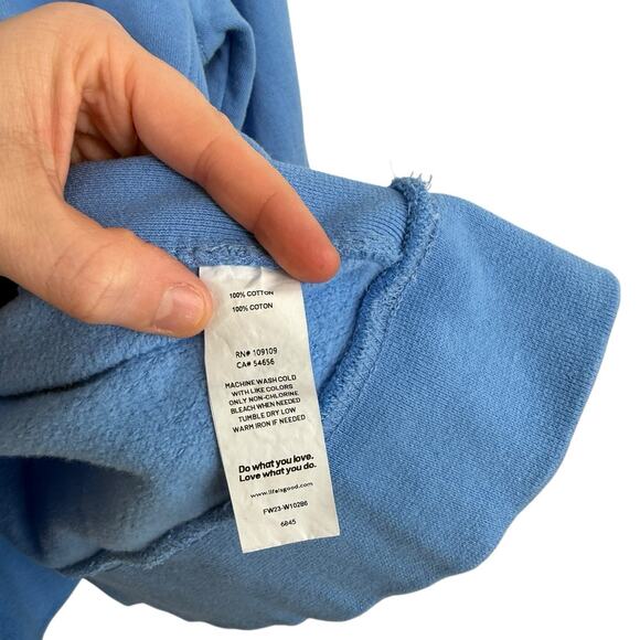 Life is Good Mickey Mouse Disney Sweatshirt Blue 100% Cotton Womens XXL - Picture 4 of 5